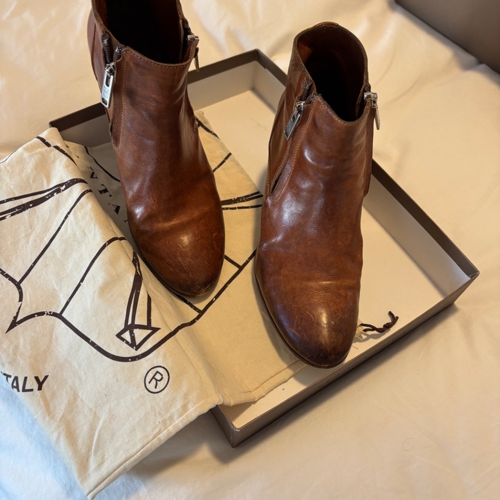 Pantanetti brown booties - Picture 4 of 4